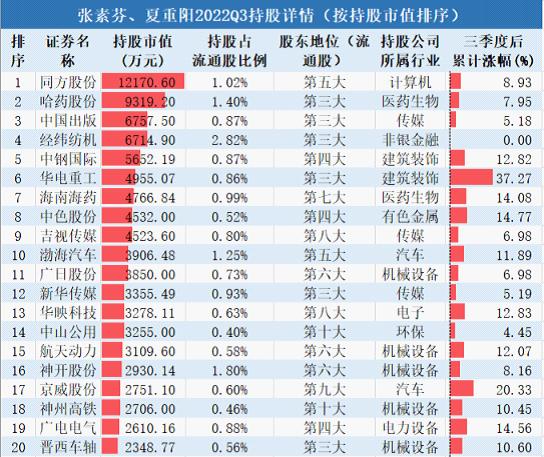 夏重阳最新持股深度解析及前景展望