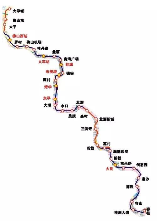 佛山地铁线路图最新版，解读城市新走向脉络