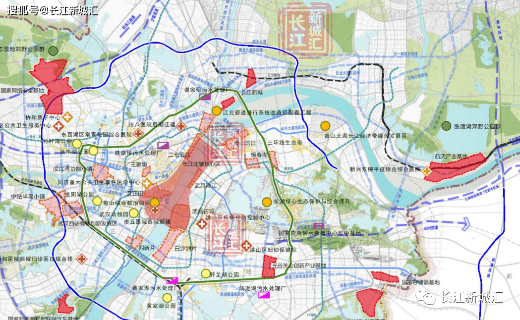 长江新区规划图揭秘，塑造未来城市新面貌