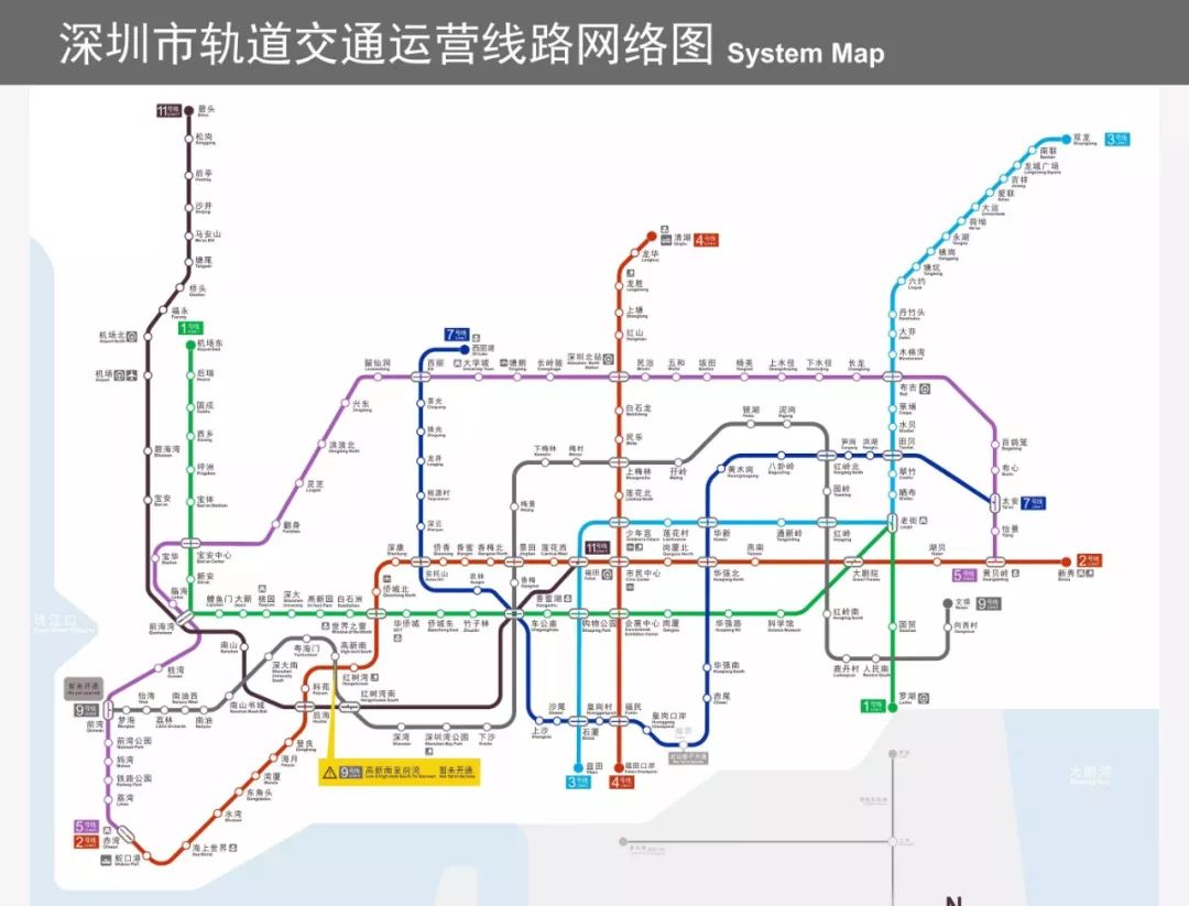 深圳地铁最新线路图揭示城市交通发展动态