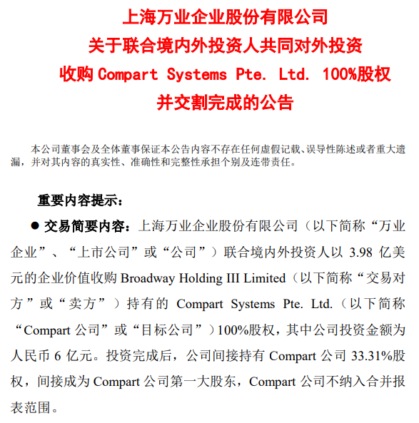 万业企业最新公告深度解读