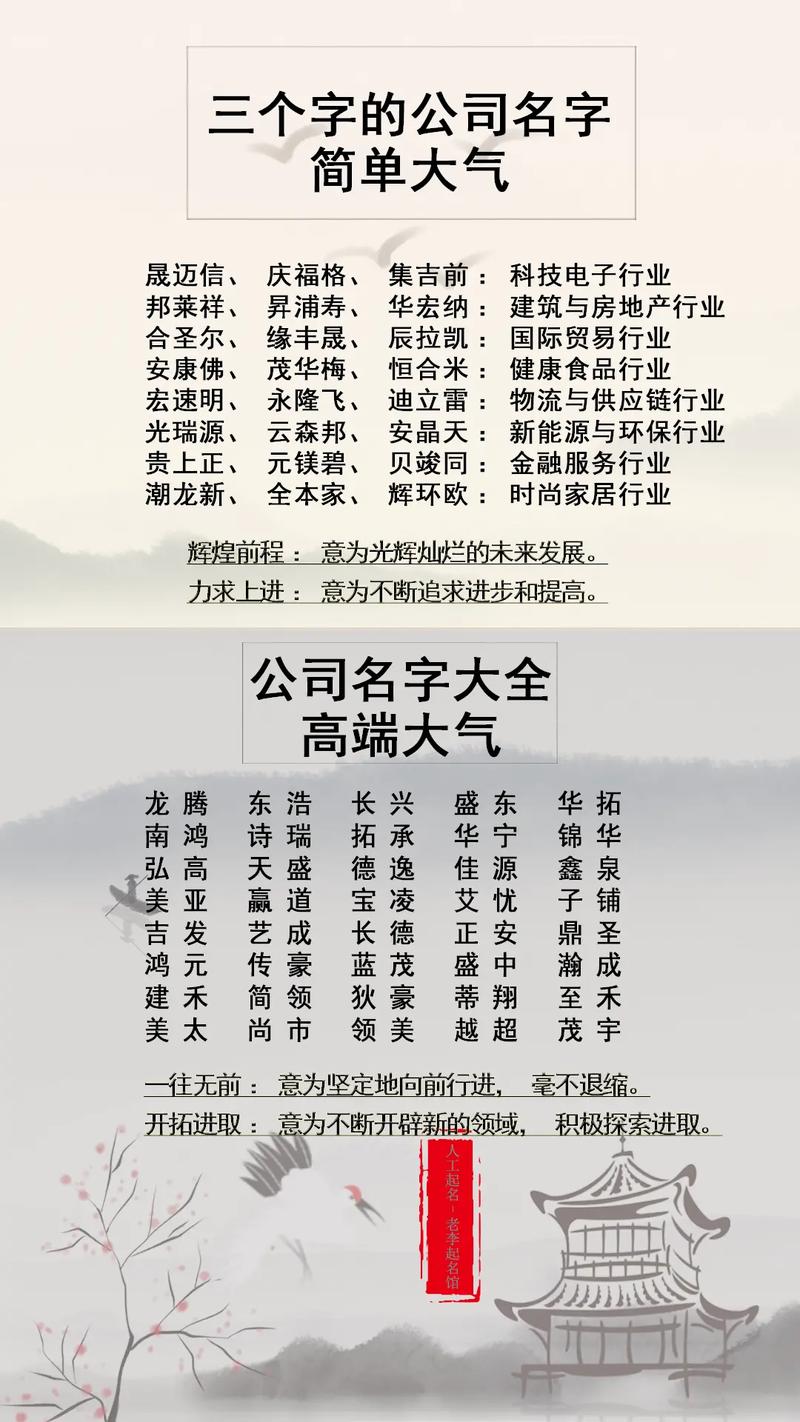 为最新公司命名，探讨与启示（背景，2017年）